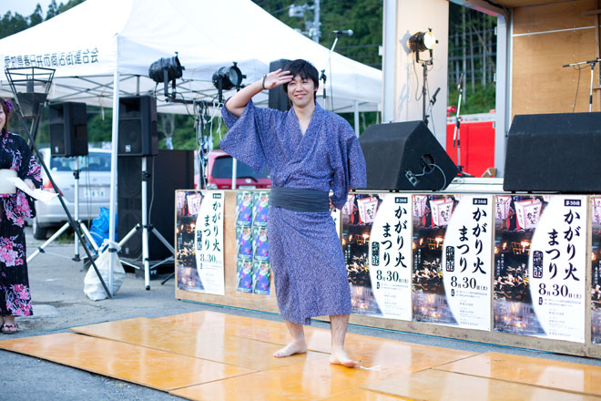 南三陸八幡川かがり火まつり福興市