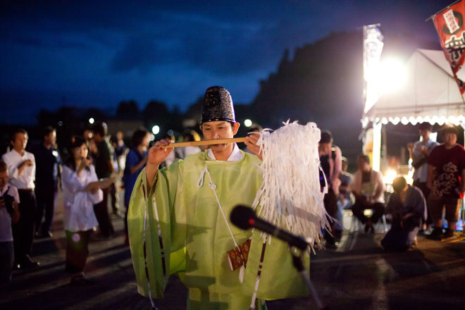 南三陸八幡川かがり火まつり福興市