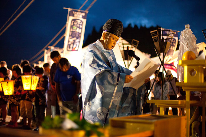 南三陸八幡川かがり火まつり福興市