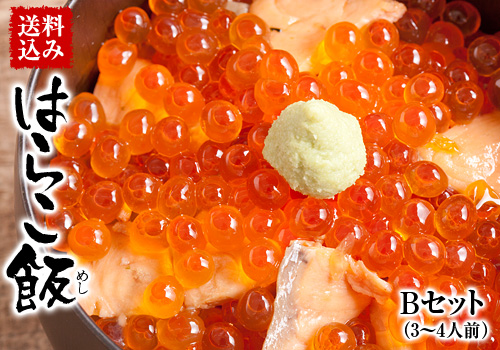 【送料込み】はらこ飯セットB （3～4人前）※はらこ飯の作り方レシピ付《クール冷蔵発送》