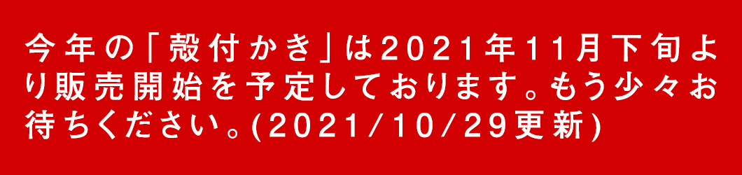 牡蠣 お知らせ