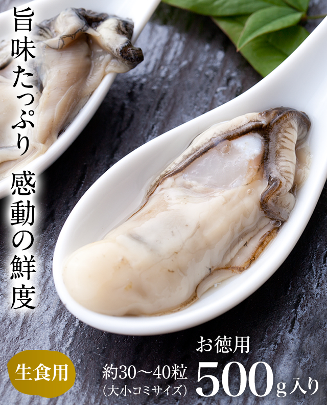 生食用生カキ 剥き身 500g 魚介類の通販 販売 山内鮮魚店 生食用生カキ 剥き身 500g 魚介類の通販 販売 山内鮮魚店