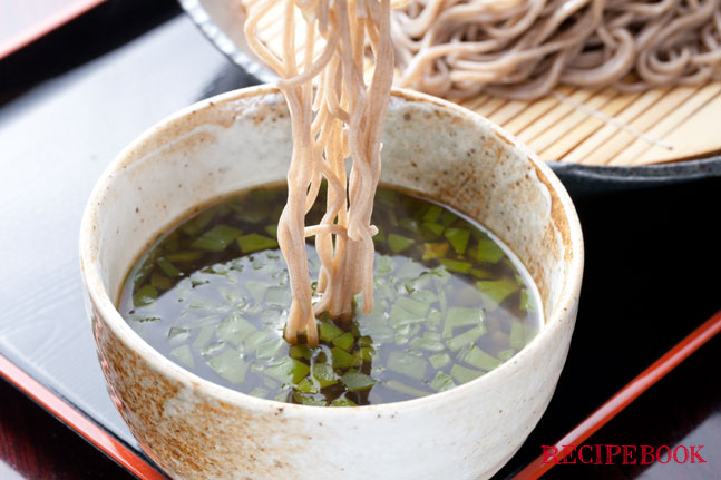 めかぶの温つけ蕎麦