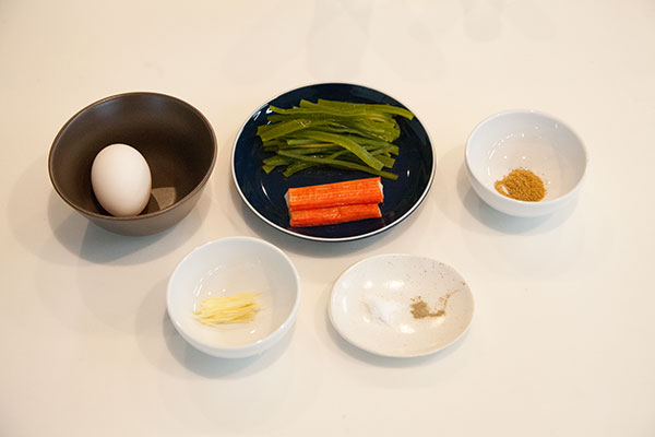 茎わかめの中華風スープレシピ1