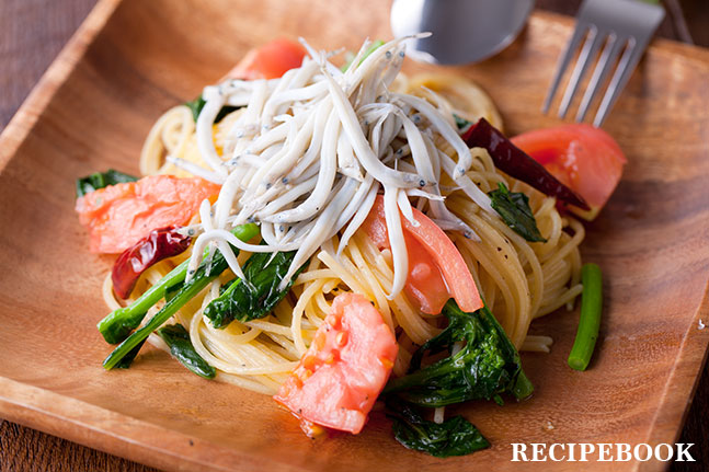 しらすと春野菜のパスタ