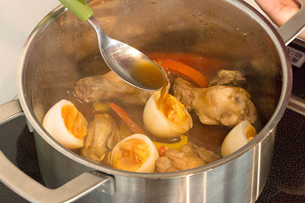 牡蠣ピクルスと鶏手羽元の煮物レシピ6