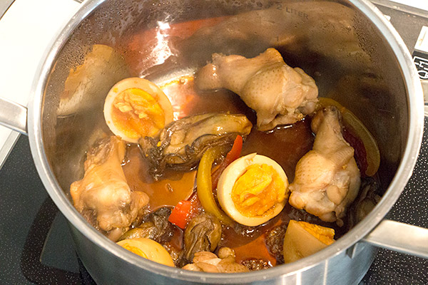 牡蠣ピクルスと鶏手羽元の煮物レシピ7