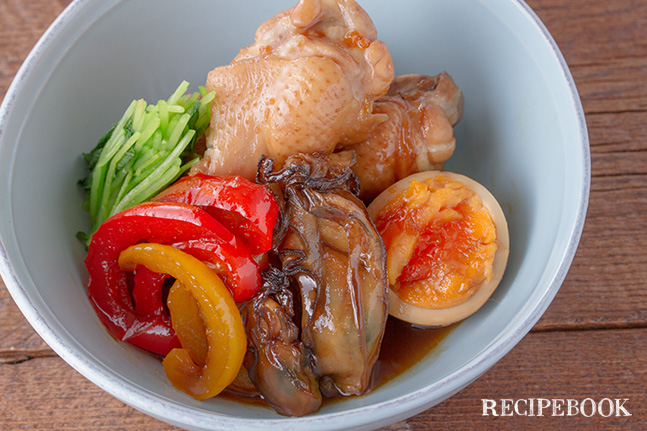 牡蠣ピクルスと鶏手羽元の煮物