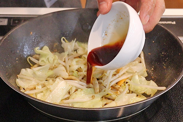 いか塩辛バター焼き丼レシピ5