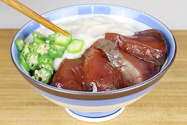 カツオ 山かけ丼 レシピ