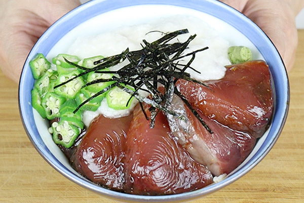 カツオ 山かけ丼 レシピ