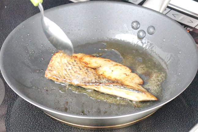 フライパン干物　焼き方