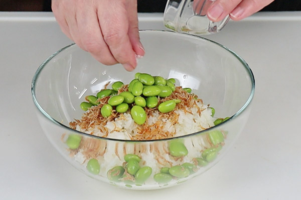 三陸えびと枝豆のおにぎり レシピ