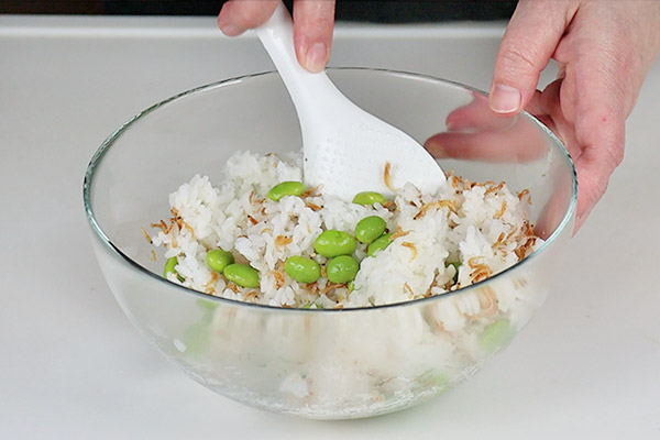 三陸えびと枝豆のおにぎり レシピ