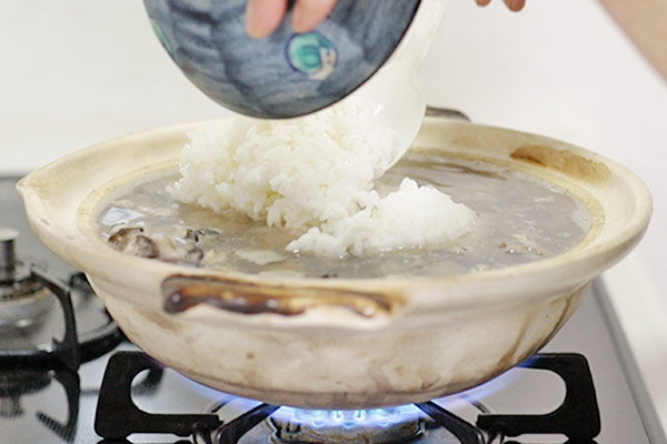 牡蠣 雑炊 レシピ